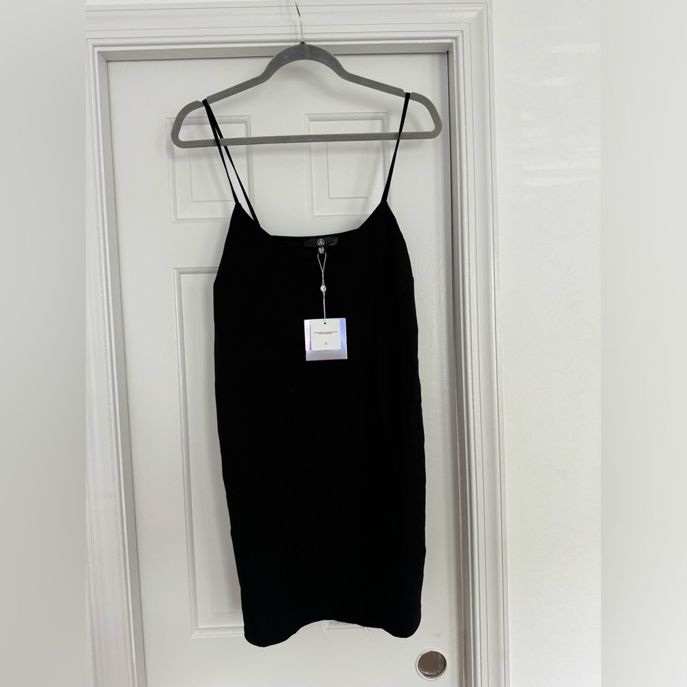 Missguided Black Slip Dress